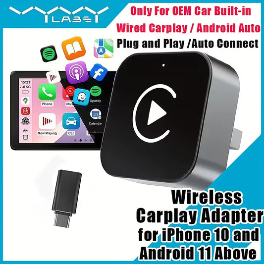 2-in-1 Wireless CarPlay & Android Auto Adapter