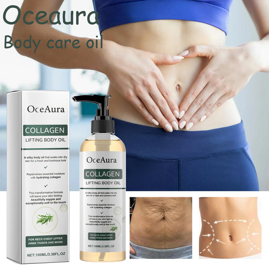 100ML Collagen Body Essence Oil Daily Moisturizing Enhance Skin Elasticity Non-greasy Reduce Dryness Tightening Body Care Oil