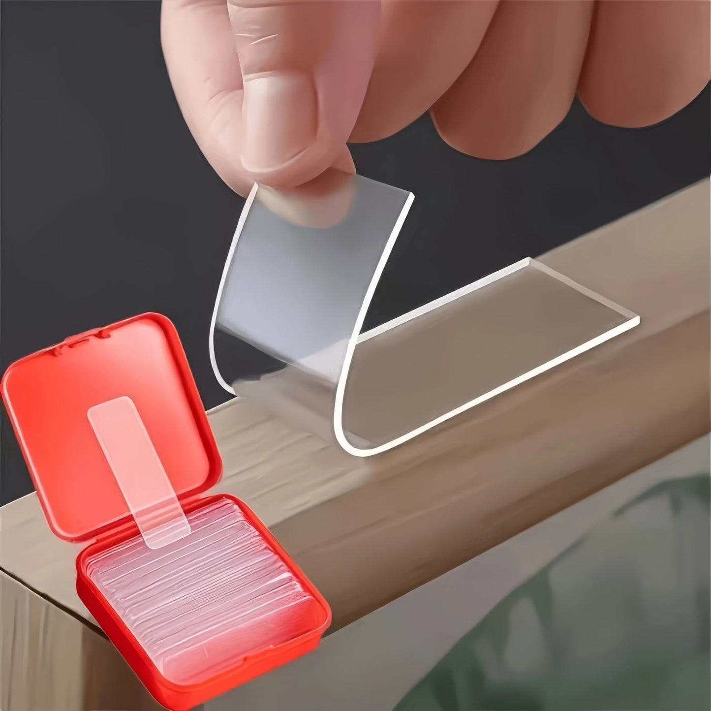 2 Boxes/120 Pieces of Transparent Double-sided Tape, Super Adhesive, Suitable for Wall Installation in Homes and Offices