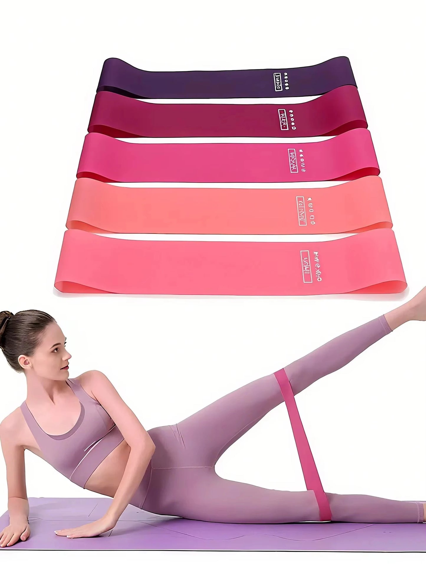 Yoga Resistance Band – TPE Material, Soft & High Elasticity, for Yoga & Glute Squats, Durable