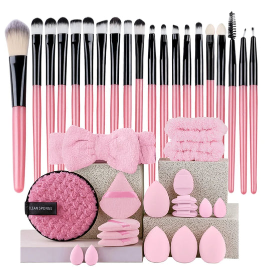 20-Piece Premium Synthetic Makeup Brush Set for Foundation & Eyeshadow