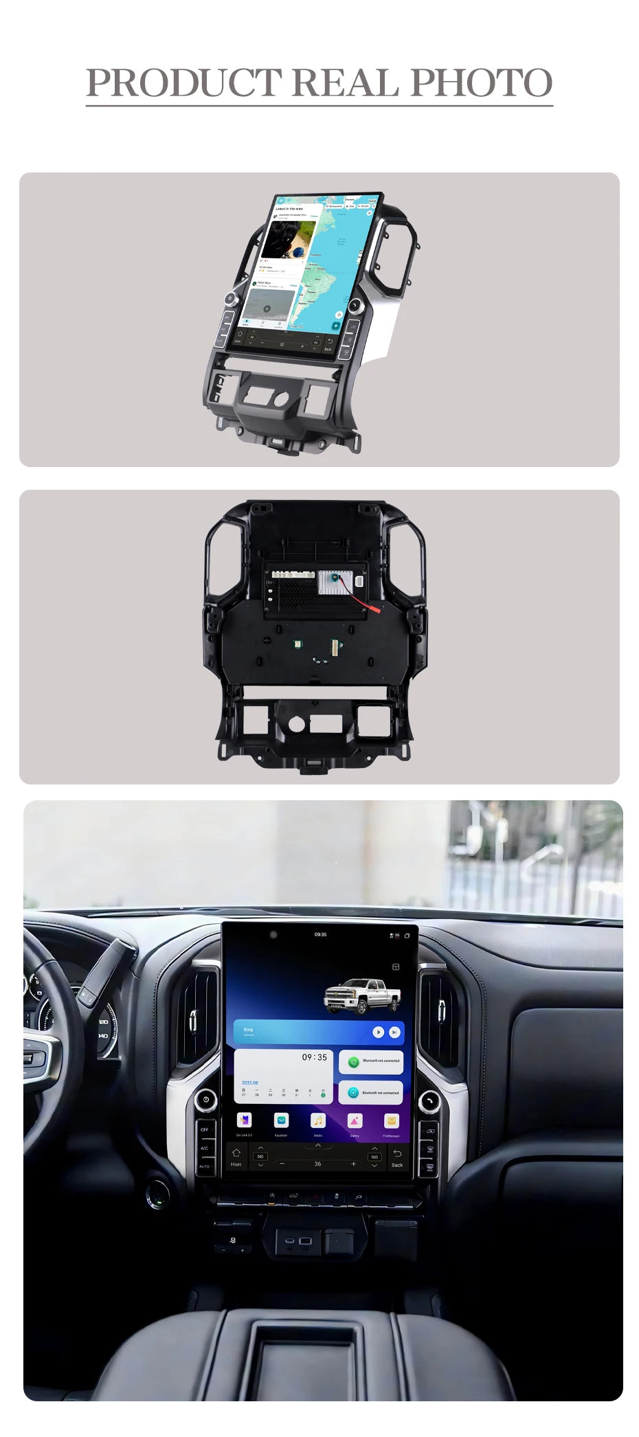16.2 Android 15 Car Radio for GMC Sierra Denali Silverado 2019 2020 2021 2022 2023 Carplay Car Radio GPS Navigation Multimedia