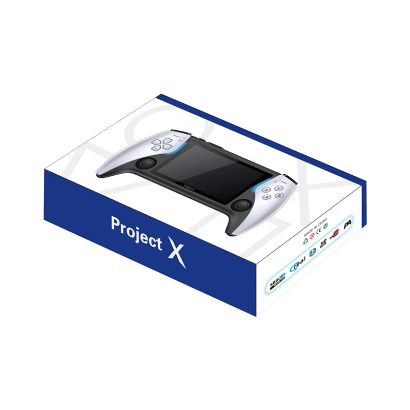 New Project X 4.3 Inch High-Defintion Ips Screenhandheld Game Console Supports Ps1 Arcade Hd Output For Dual Joystick Player