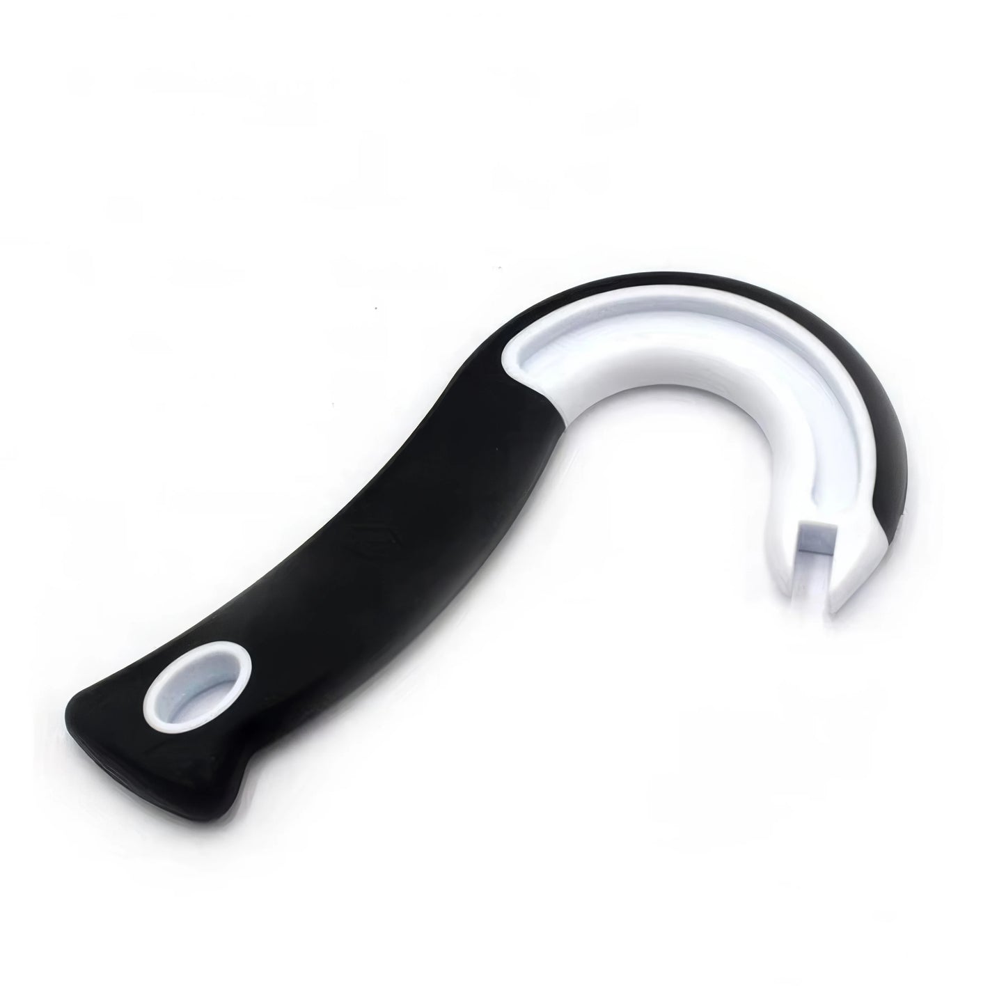 1/2 Hook Type Can Opener Black, Durable Plastic Construction, Essential for Restaurants, Modern Kitchen Tool, Brand Opener