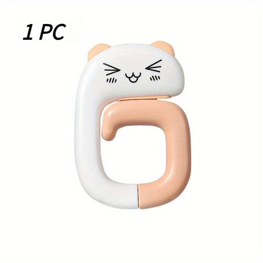 1 Piece Pink Handbag Hook, Portable Hand, Lightweight and Easy To Install, Suitable for Desks and Office Desks
