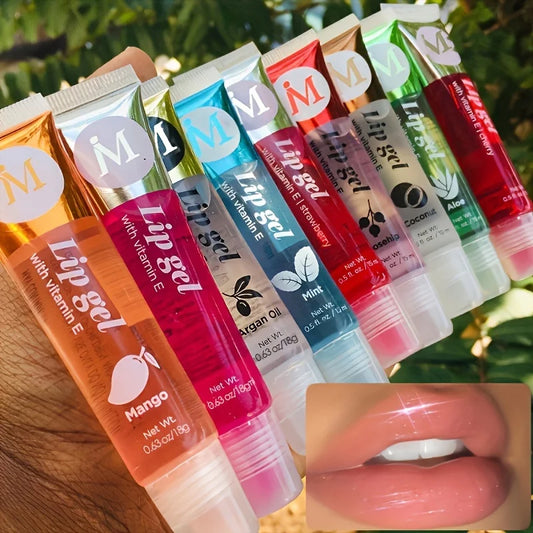 Moisturizing Lip Gloss Set (6 Pack) - Rosehip, Argan & Coconut