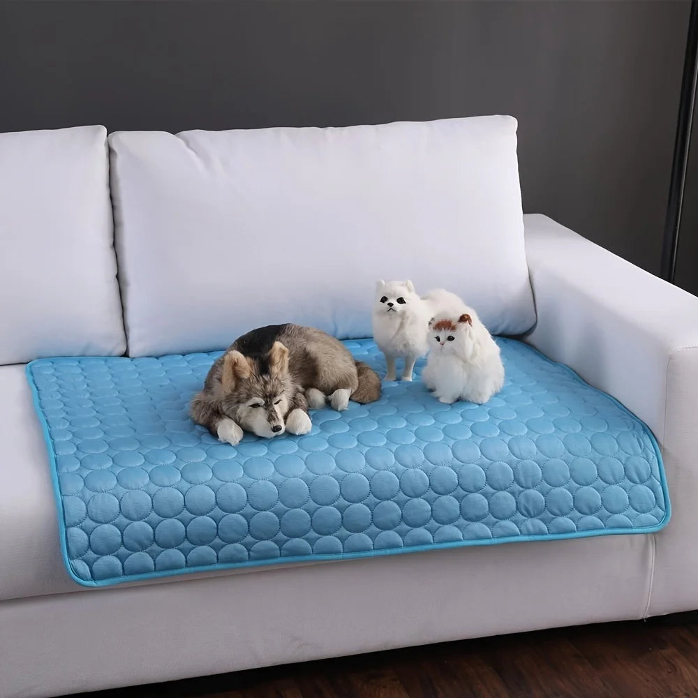 Dog Cooling Mat – Extra Large Summer Pet Cold Bed for Small & Large Dogs & Cats | XS–2XL (6 Colors)
