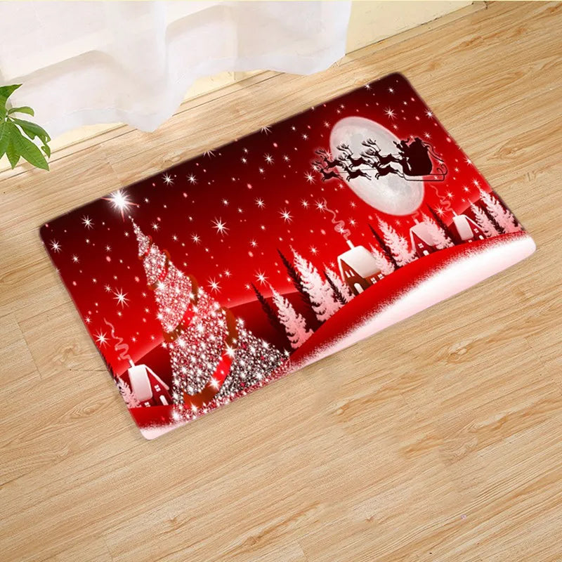 Christmas Door Mat Santa Claus Outdoor Carpet Merry Christmas Decorations For Home 2026 Navidad Xmas Ornament New Year 2026