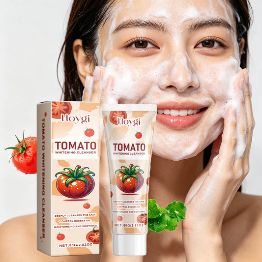 80G Tomato Face Cleaner Gentle Purifing Pores Refreshing Skin Oil Control Non-tight Nourishing Soothing Redness Facial Cleaner Gel
