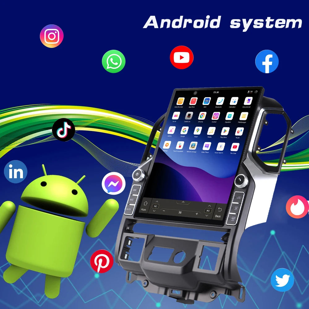 16.2 Android 15 Car Radio for GMC Sierra Denali Silverado 2019 2020 2021 2022 2023 Carplay Car Radio GPS Navigation Multimedia