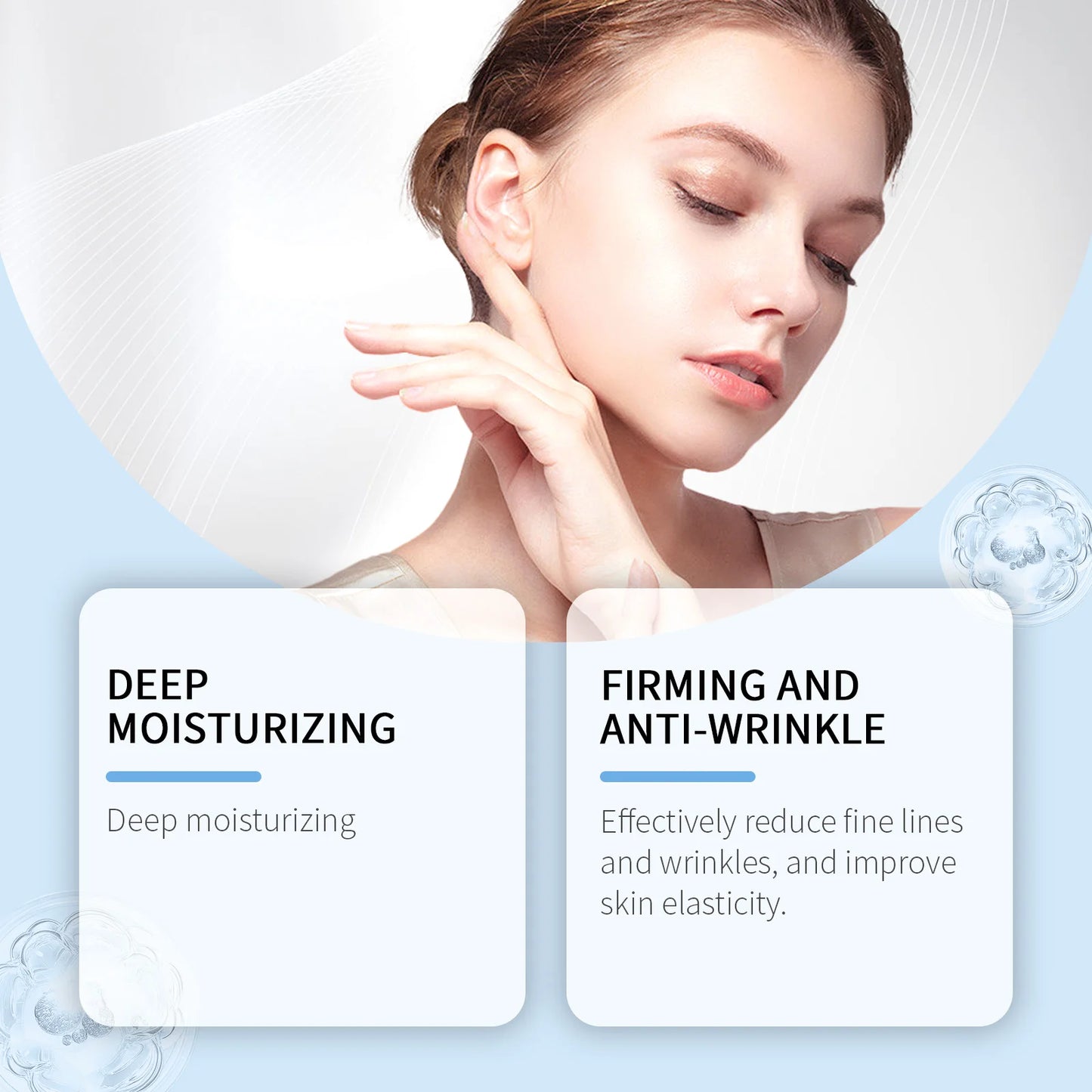 30ML Face Glowing Serum Gentle Moisturizing & Nourishing Enhance Skin Elasticity Firming Fade Fine Lins Glowing Facial Serum