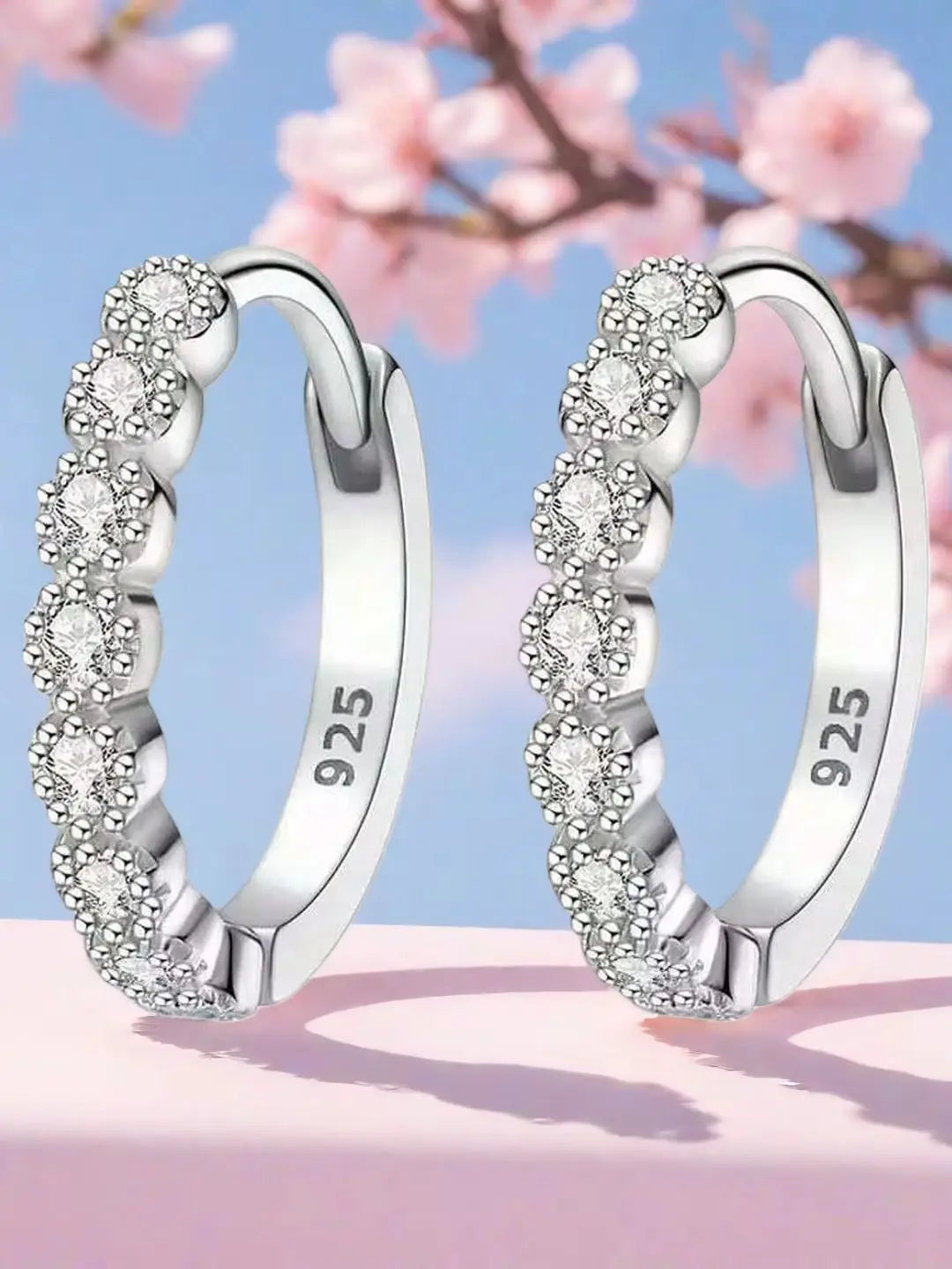 Elegant Silver Stud Earrings for Women, A Versatile and Dainty Single Pair for Everyday Luxury, Timeless Fine Jewelry