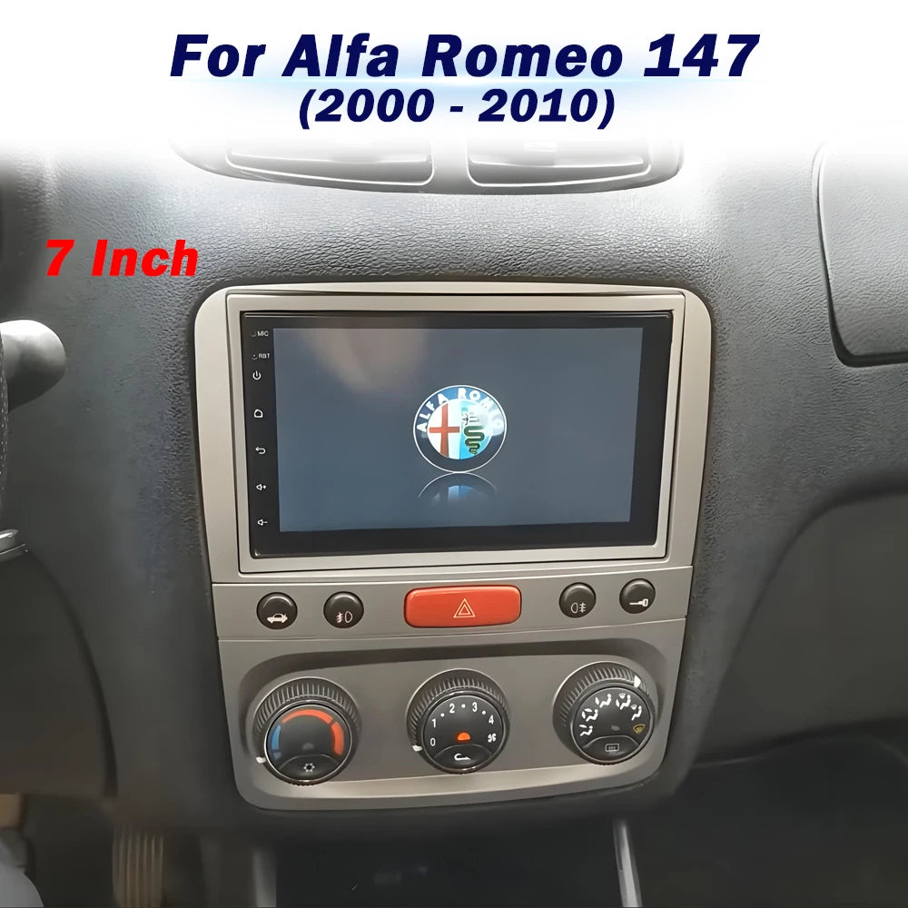 Bluetooth Android Car Stereo Screen For Alfa Romeo 147 2000 - 2010 7 Inch Car Radio Multimedia Player GPS Aotoradio Carplay Auto