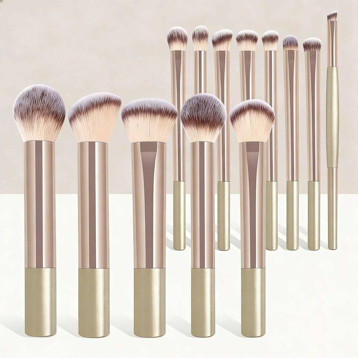 17Pcs Makeup Brush Set with Powder Puff, Soft Foundation, Blush, Contour, Powder & Eyeshadow Brushes, Professional Cosmetic Tool