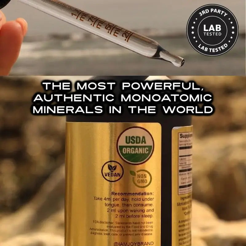 I Am Joy: Ormus Gold Oil Monoatomic Helps to DecalcifyPineal Gland, Repair DNA, Increase Manifestation SpeedRich with Minerals P