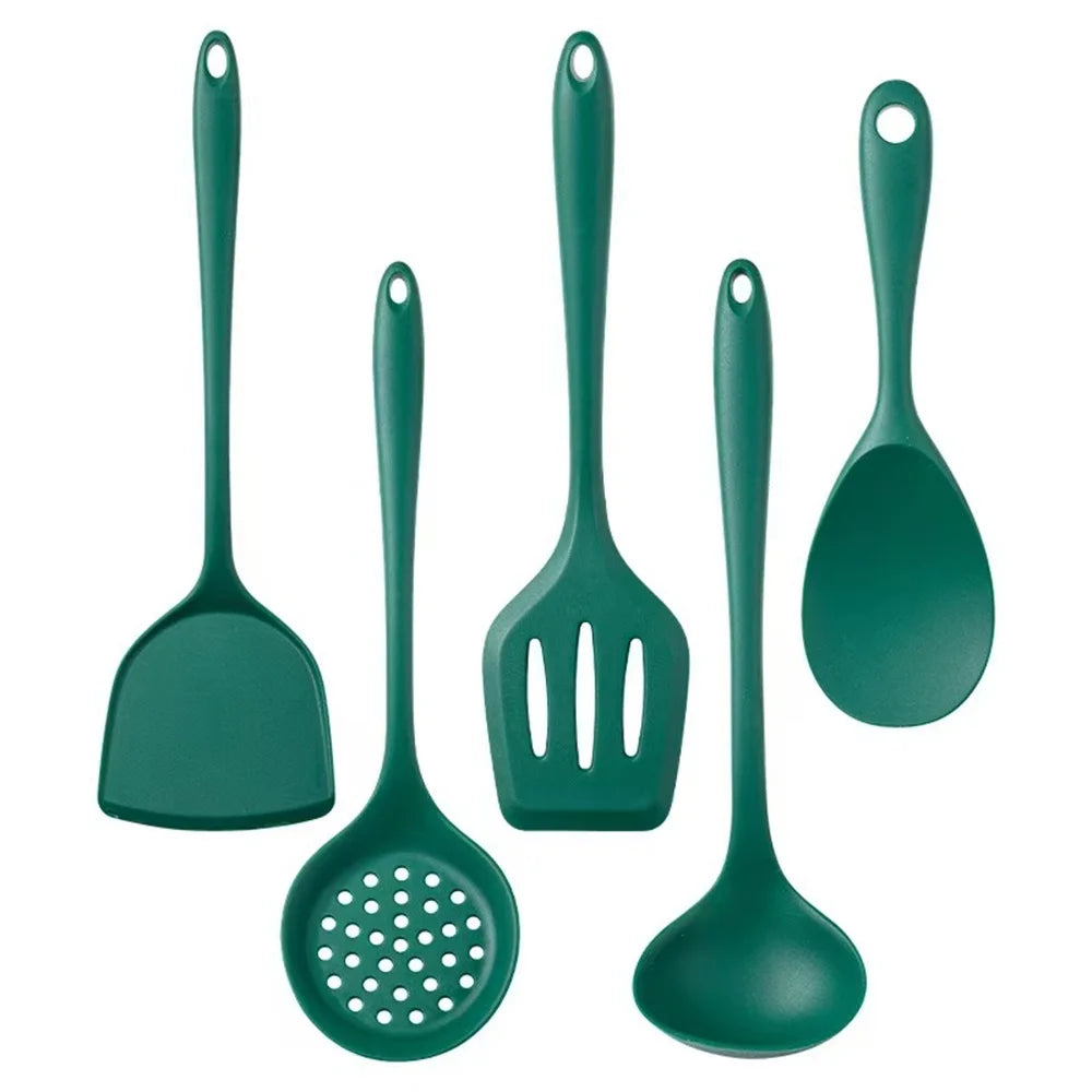 5-Piece Silicone Cooking Utensil Set for Nonstick Pans - photo 7