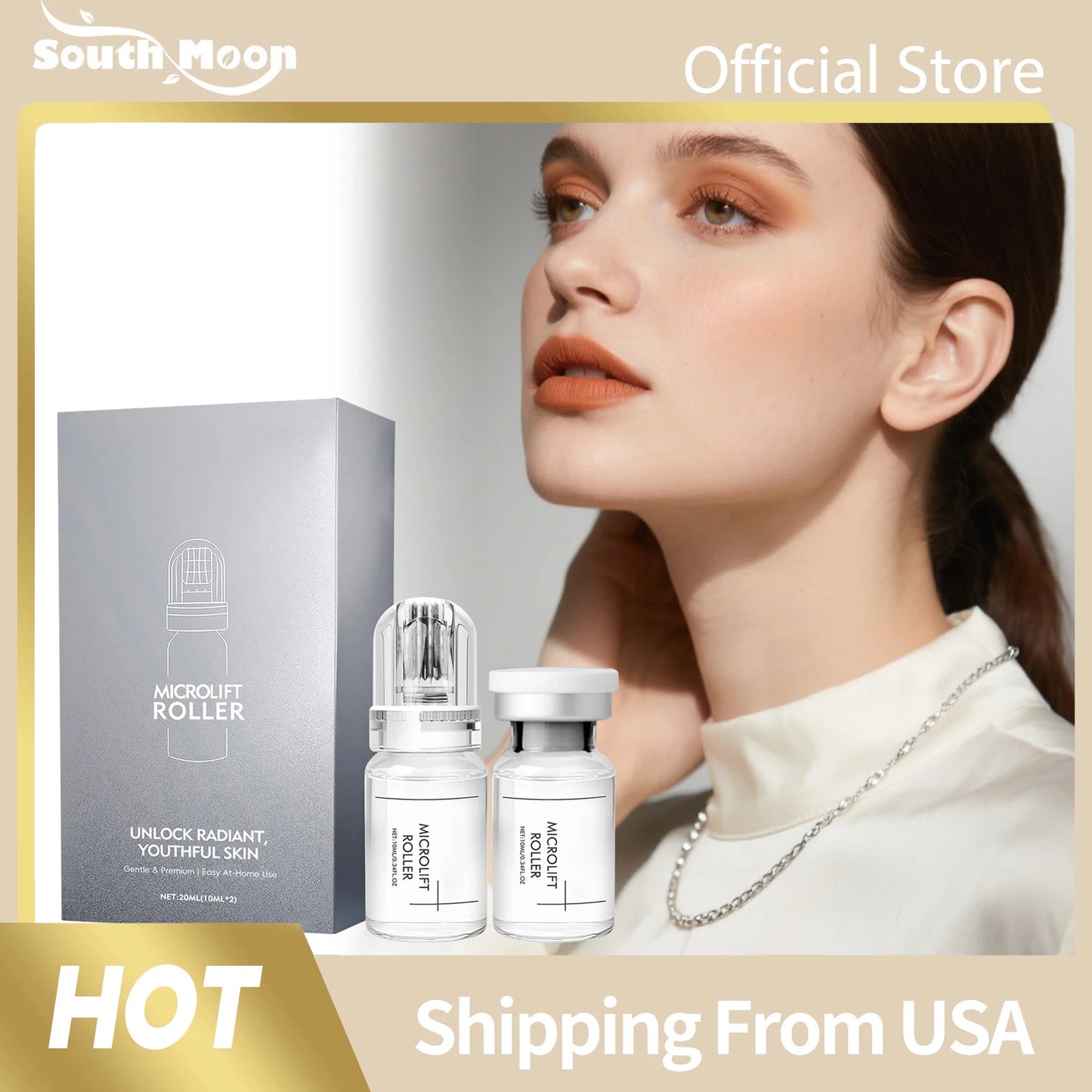 0.25mm Microneedle Roller Serum Deep Hydration Rejuvenation Smooth Radiant Skin Moisturizing Brightening Repairing Facial Essence