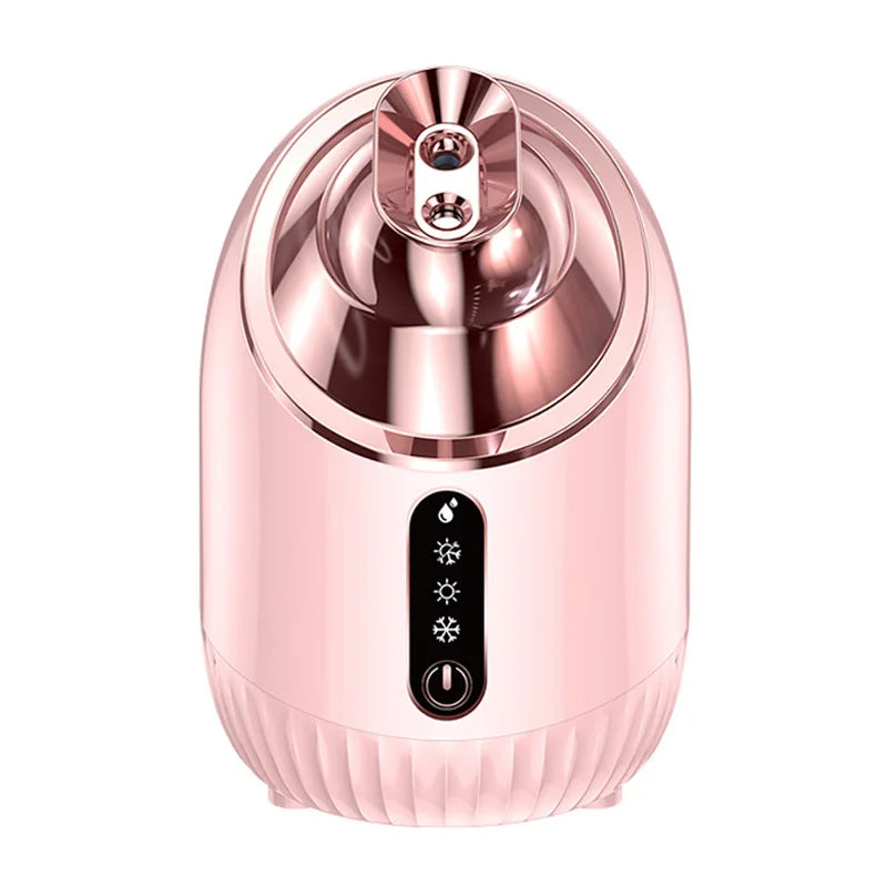 Face Steamer Nano Mist Sprayer Hot Warm Cool Nebulizer Facial Sauna Humidifier Small Hydrating Open Pore Cleaning Face Care
