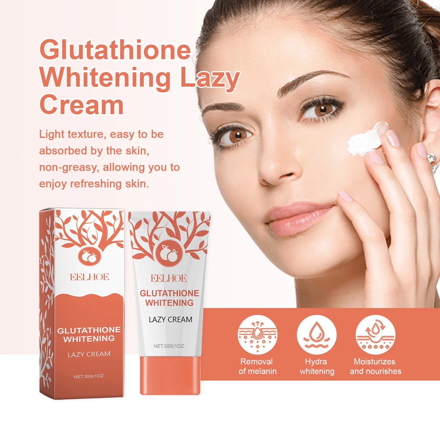 EELHOE 30g Skin Firming Cream Repair Skin Gentle Moisturizing Firming Skin Brightening Lock Water Moisturizing Skin Care Cream