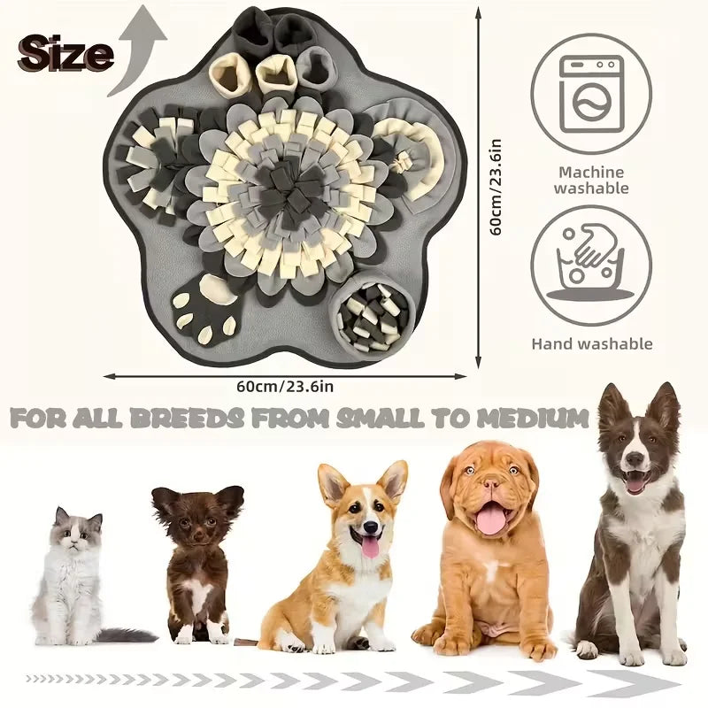 Durable Polyester Snuffle Mat - Slow Feeder & Foraging Game – photo 2