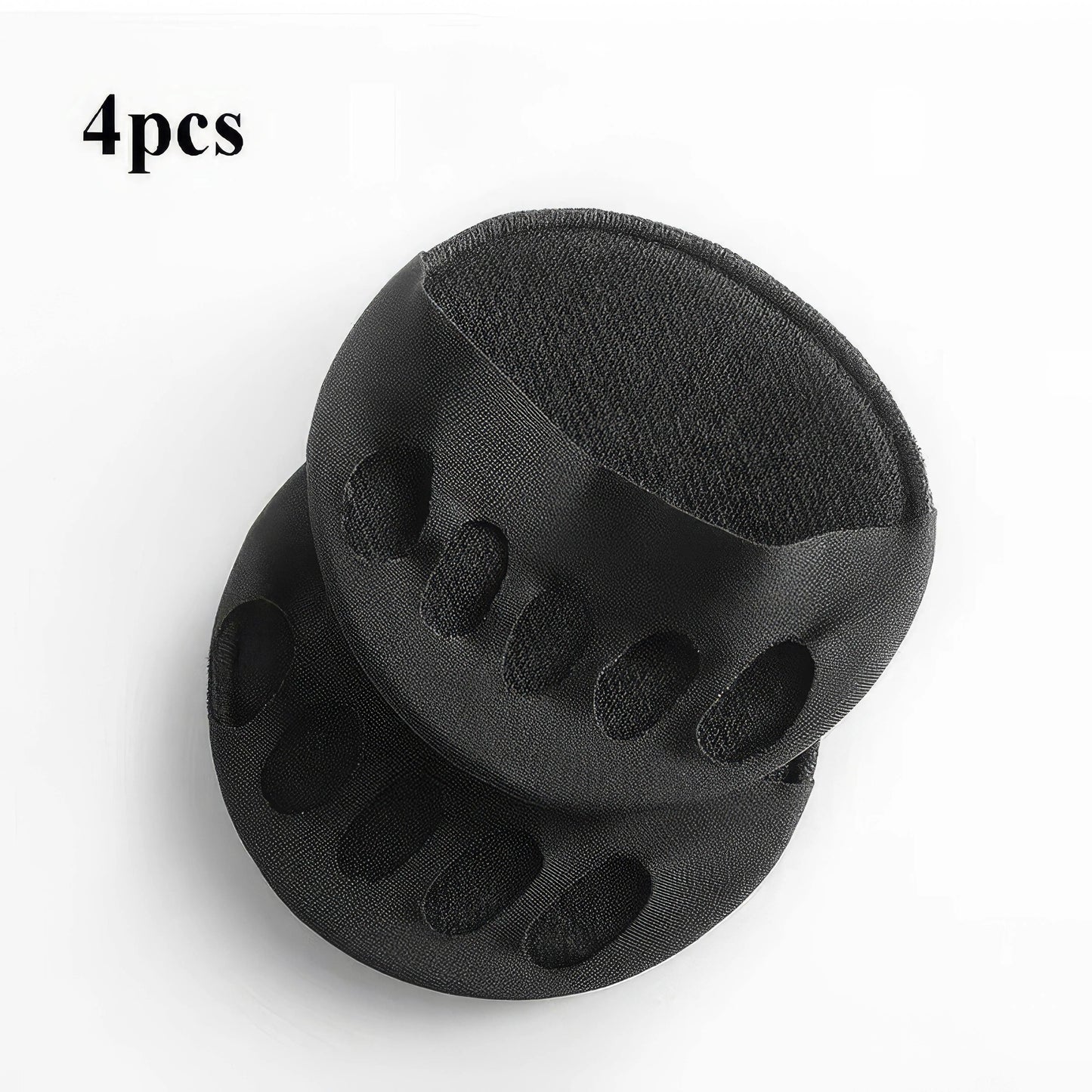 4 Foot Pads in Black/beige, Women's High Heels Invisible Comfortable Socks, Suitable for Walking, Standing, and Running