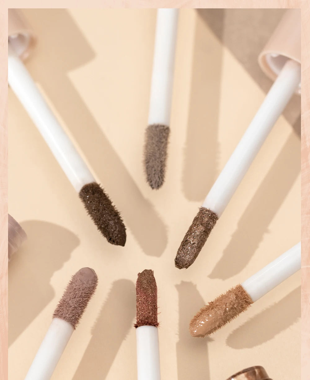 QIBEST Double-End Glitter & Matte Eyeshadow Stick – Waterproof Bicolor Shimmer Pencil | 6 Colors