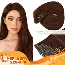 VeSunny Clip in Hair Extension Human Hair Balayage Natural Human Hair Extension Human Hair Clip Extension for Women
