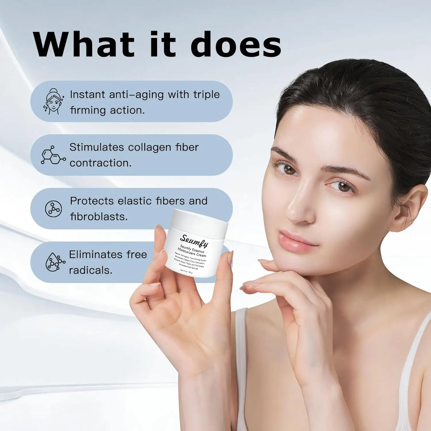 Power Repairing Serum Anti Wrinkle Hydrating Serum for Face with Hydrolyzed Collagen for Dull Skin Fine Lines All Skin Types 30ML/1.01 Fl.Oz