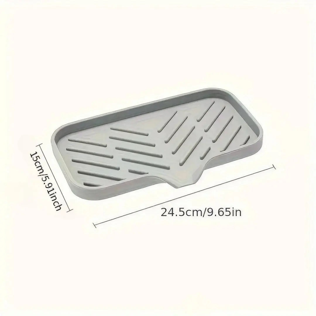 2 Count Silicone Kitchen Drying Mat - Fast Drainage Design, Heatproof & Non-Slip for Produce