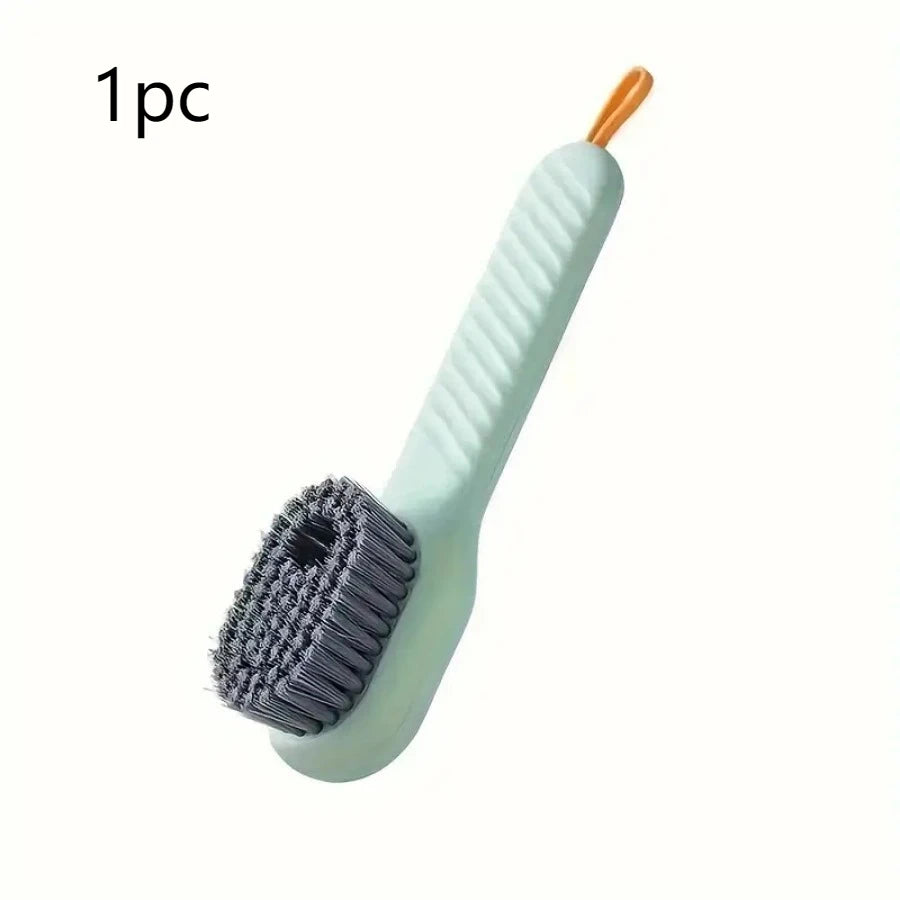 1/2 Soft Fur Shoe Brush Green, with Built-in Holes for Easy Storage, Suitable for Sports Shoes, Boots, Shoe Brush Tools
