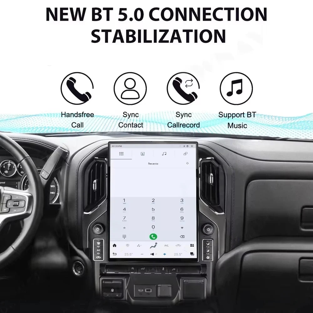 16.2 Android 15 Car Radio for GMC Sierra Denali Silverado 2019 2020 2021 2022 2023 Carplay Car Radio GPS Navigation Multimedia