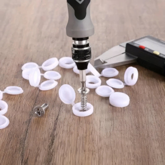 50/100 Self Tapping Screw Covers in Black/white, Easy To Install, Used for Walls, Cabinets, Furniture, Decorative Covers