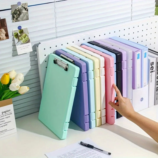 Colorful Multifunctional Desktop Organizer File Folder Storage Box for Office Documents Daily Organization Purple/Green/Pink/Blue/Black