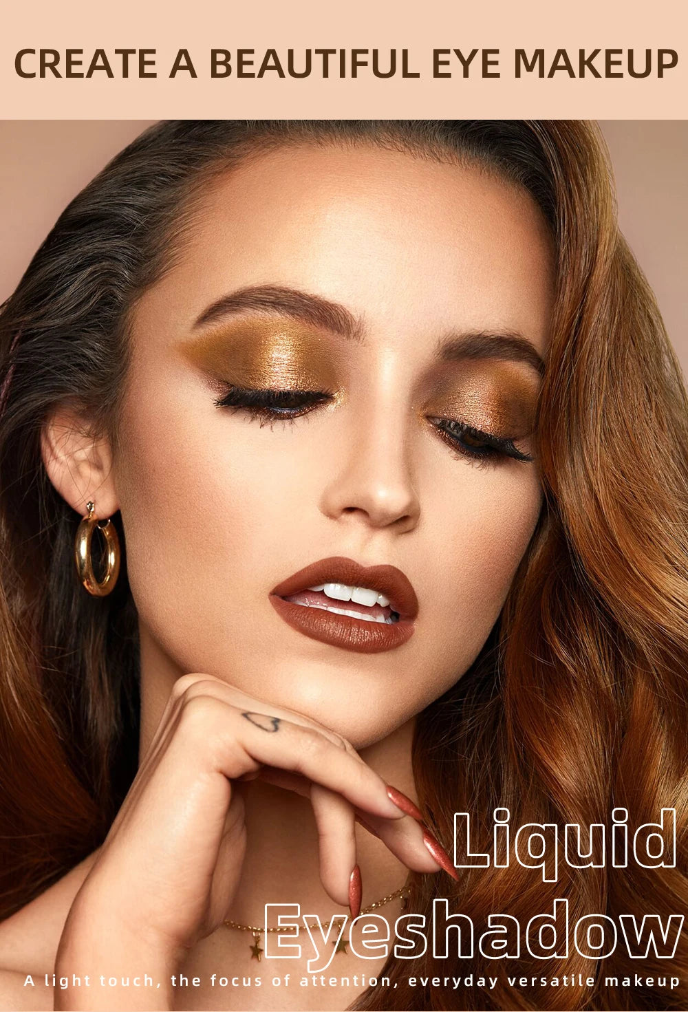 QIBEST Double-End Glitter & Matte Eyeshadow Stick – Waterproof Bicolor Shimmer Pencil | 6 Colors