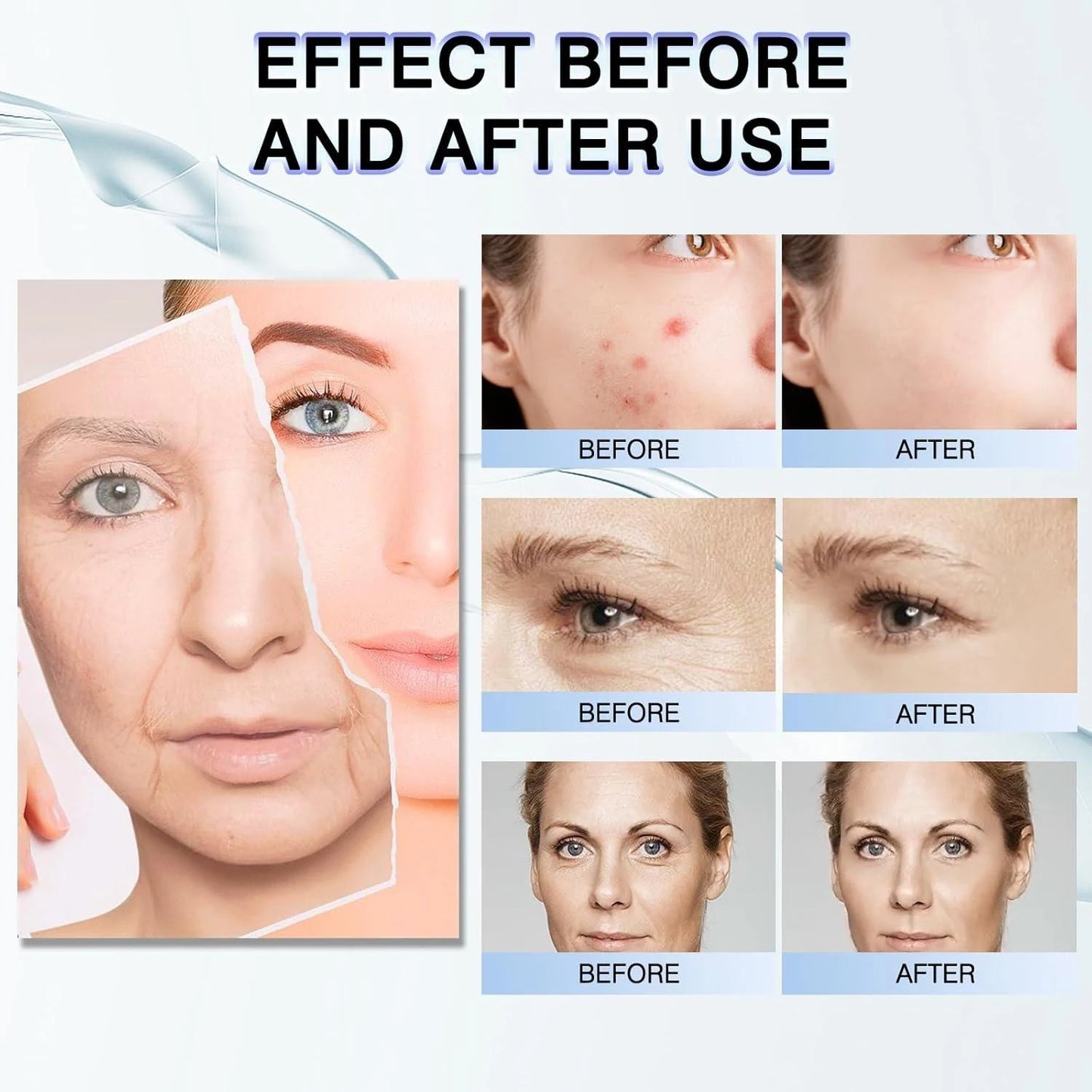 Power Repairing Serum Anti Wrinkle Hydrating Serum for Face with Hydrolyzed Collagen for Dull Skin Fine Lines All Skin Types 30ML/1.01 Fl.Oz