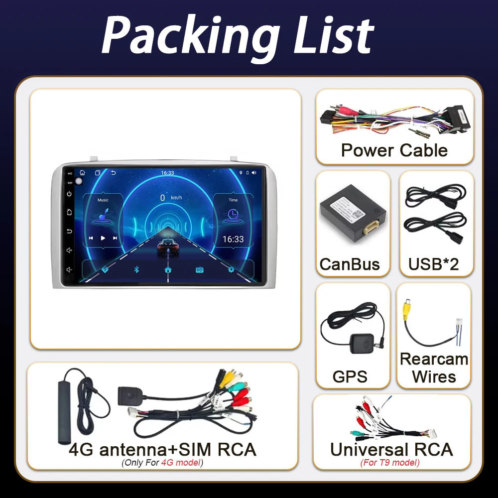 Bluetooth Android Car Stereo Screen For Alfa Romeo 147 2000 - 2010 7 Inch Car Radio Multimedia Player GPS Aotoradio Carplay Auto