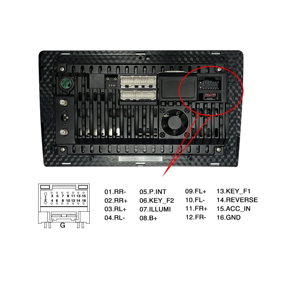 Car Android Player 2Din Stereo Radio Adapter Power Connector MP5 Player Power Cable Accessories For Suzuki
