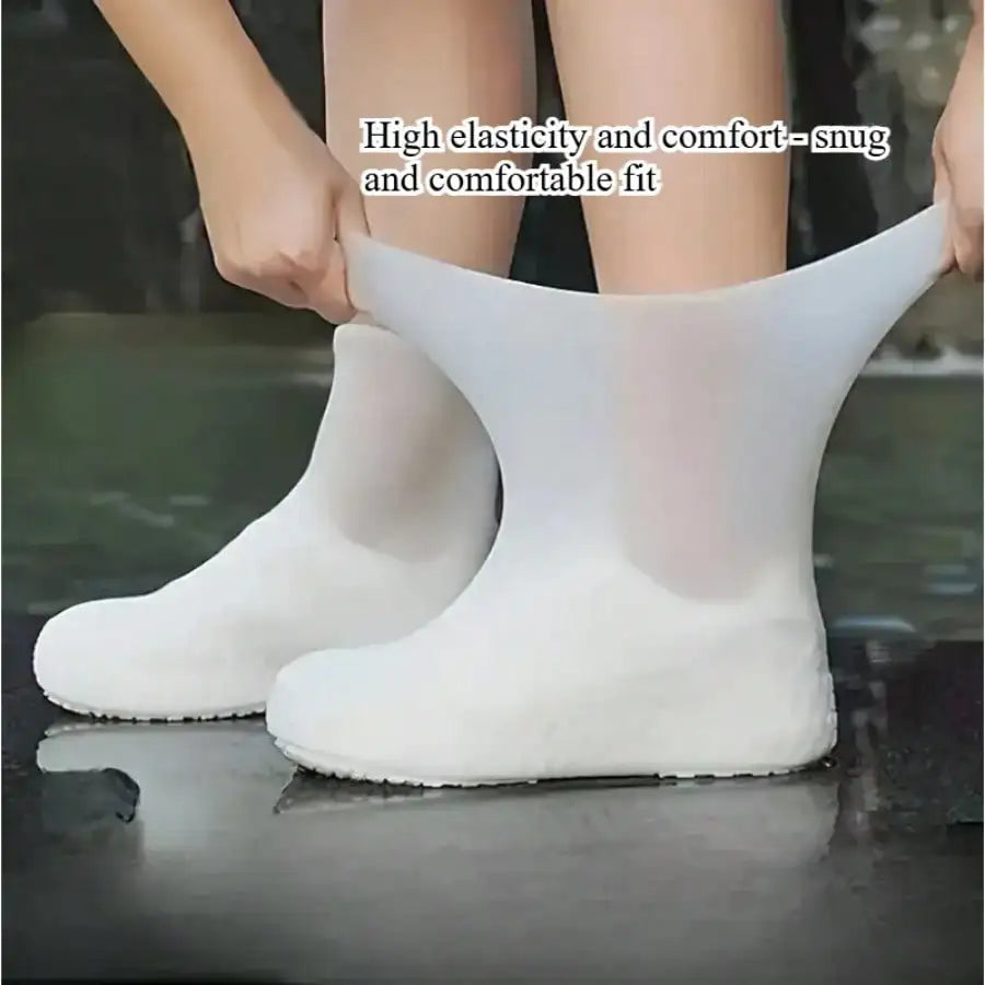 Latex Waterproof Rain Boot Shoe Cover — Unisex, Hand Washable