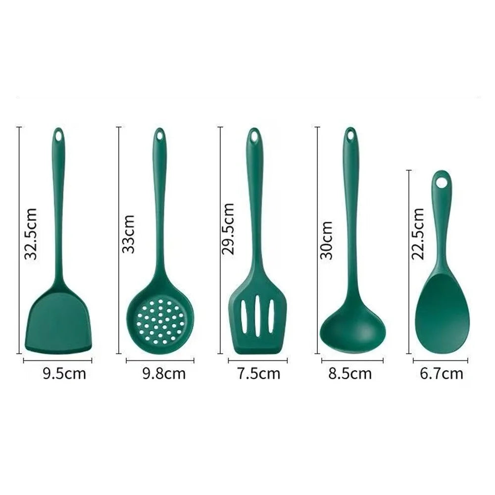 5-Piece Silicone Cooking Utensil Set for Nonstick Pans - photo 6