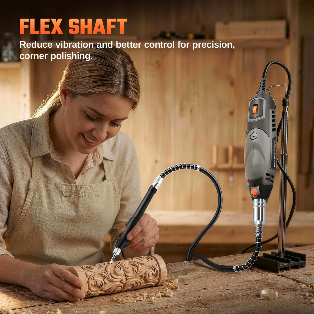 Rotary Tool Kit with Flex Shaft & 160 Accessories, Corded