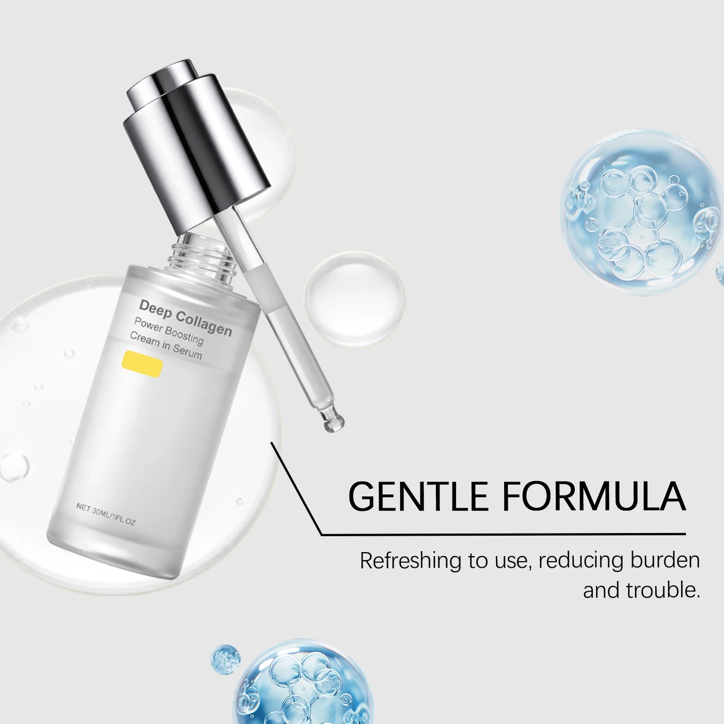 AMZ 30ml Collagen Moisturizing Facial Essence Nourishing Skin Care Smooth Daily Moisture Water for Facial Skin Health