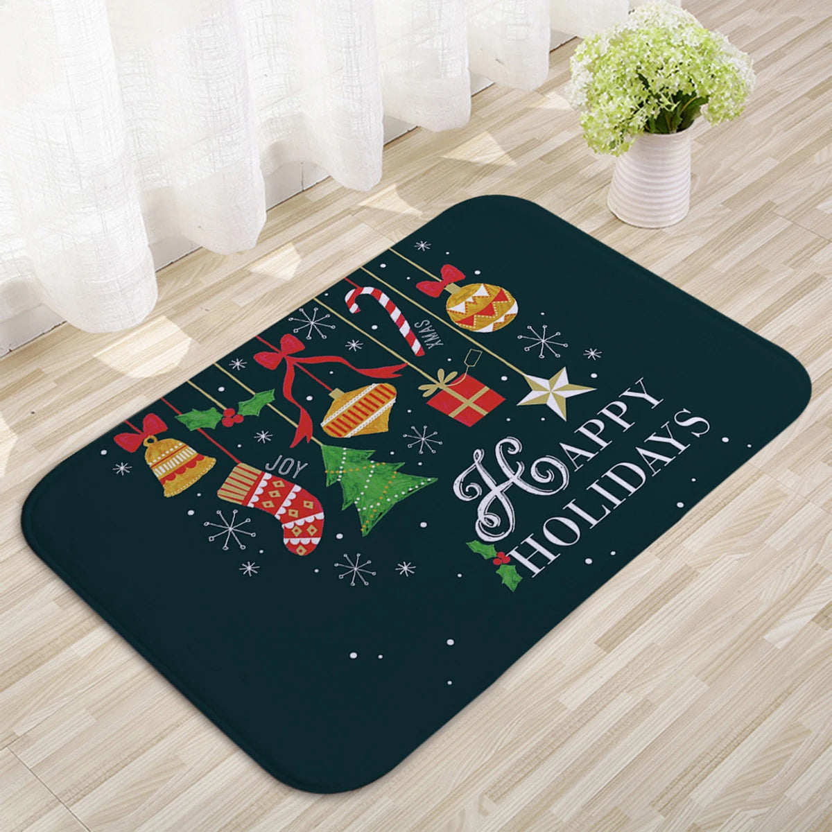 Christmas Door Mat Santa Claus Outdoor Carpet Merry Christmas Decorations For Home 2026 Navidad Xmas Ornament New Year 2026