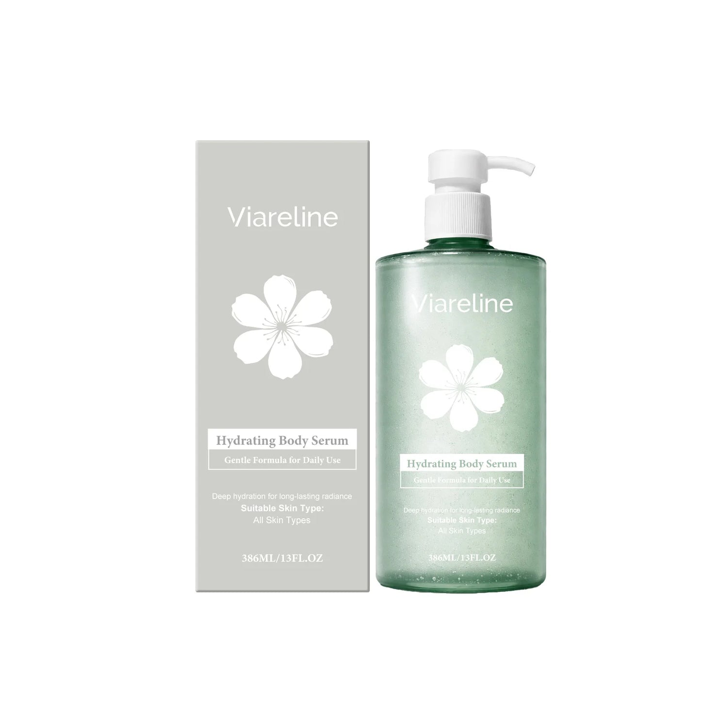 Viareline Hyaluronic Acid Moisturizing Body Serum Repairing Rough Skin Deep Nourishment Reduce Dryness Gentle Body Care Essence