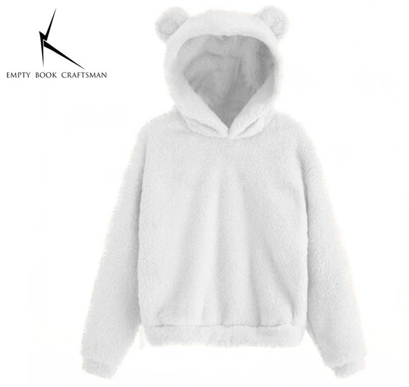 Women's Bunny Ear Hoodie - Plush Warm Long Sleeve Sweatshirt - photo 7