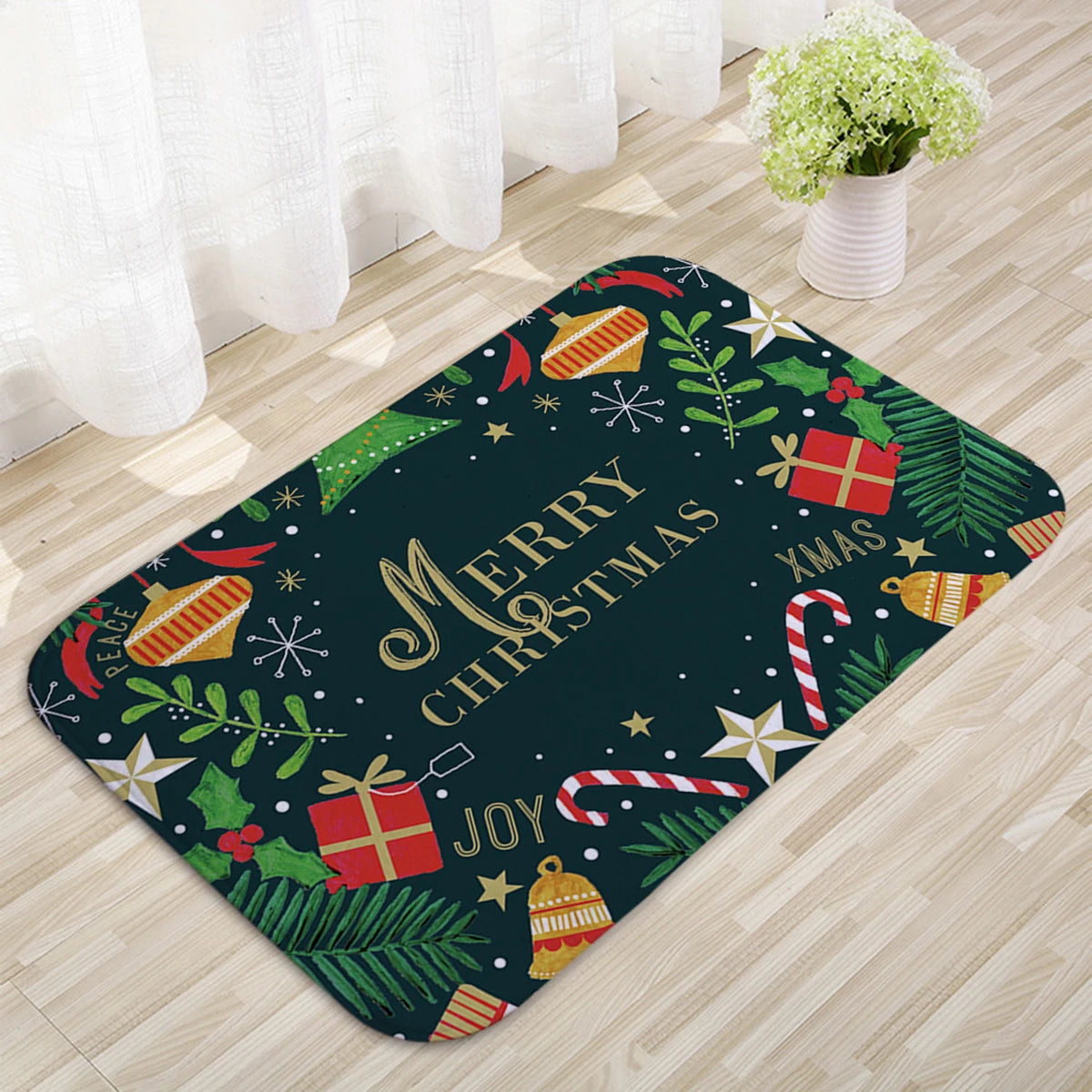 Christmas Door Mat Santa Claus Outdoor Carpet Merry Christmas Decorations For Home 2026 Navidad Xmas Ornament New Year 2026