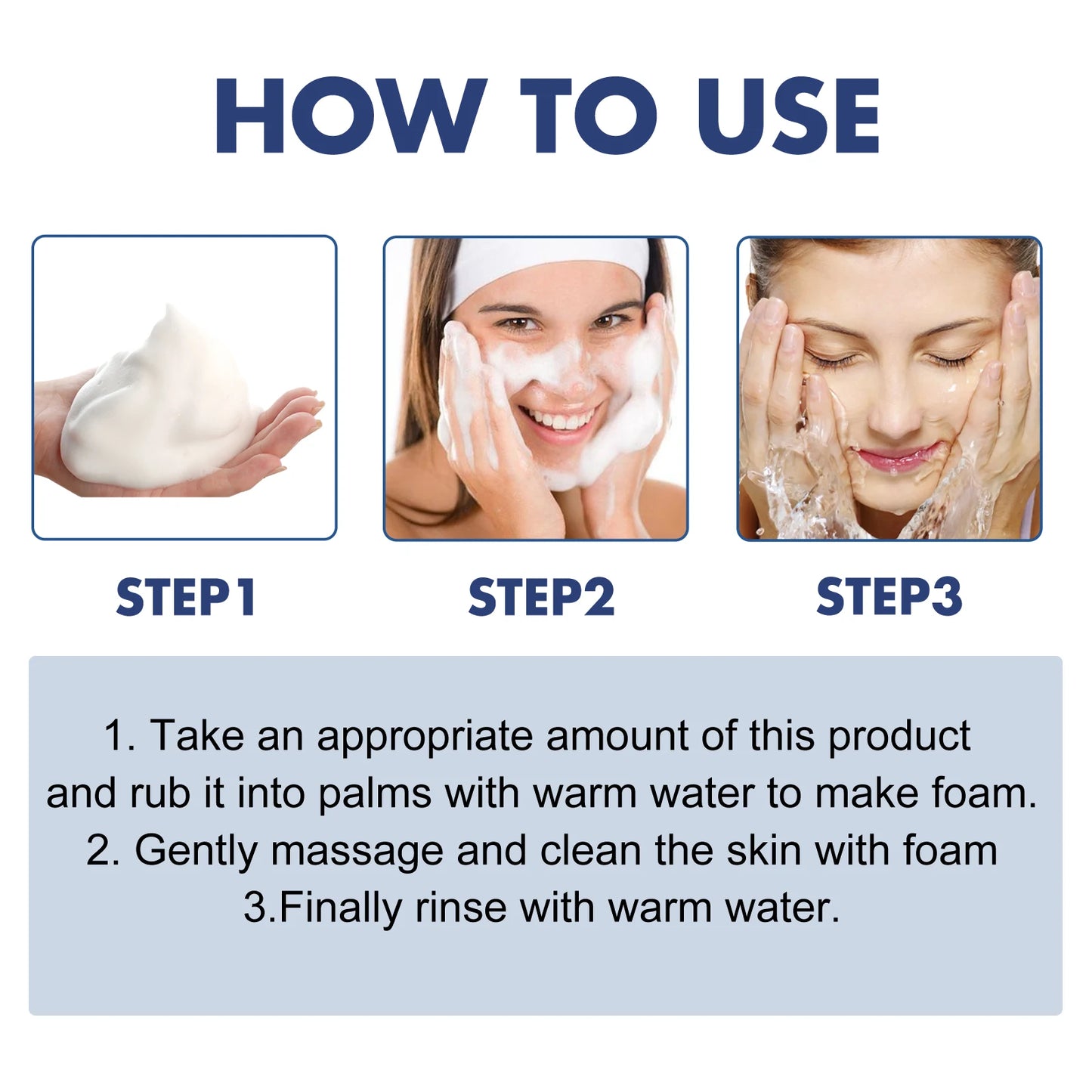 Eelhoe 100g Moisturizing Cleanser Gentle Facial Cleaning Daily Skin Care Hydrating Skin Maintenance
