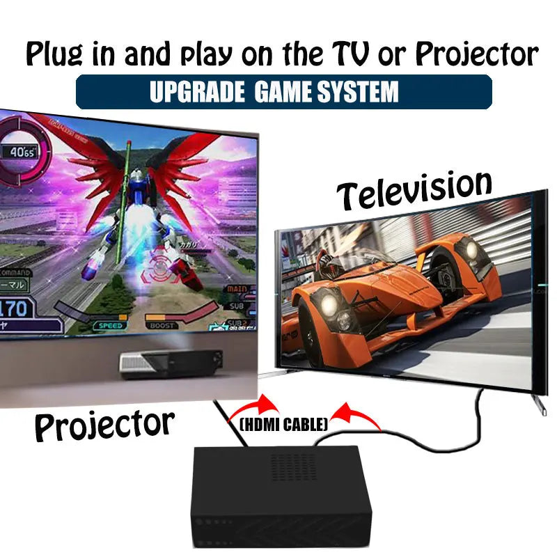 R3 Pro Batocera Game Console — 4K HD, 60+ Emulators, Wireless Controller TV Console