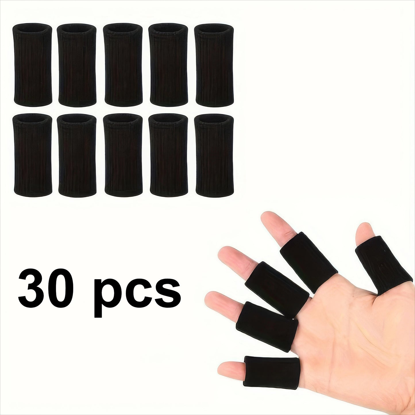 Finger Arthritis Compression Sleeves – Soft Support for Fitness, Rowing & Joint Pain Relief (10/20/30 Pack)