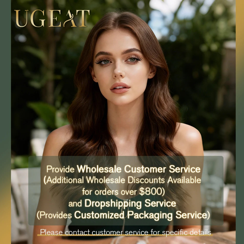 Ugeat U Tip Hair Extension Human Hair 1g/s Nail U Tip Hair For Women 14-24" Pre Bonded Hair Extensions 50g/100g Keratin Tip Hair