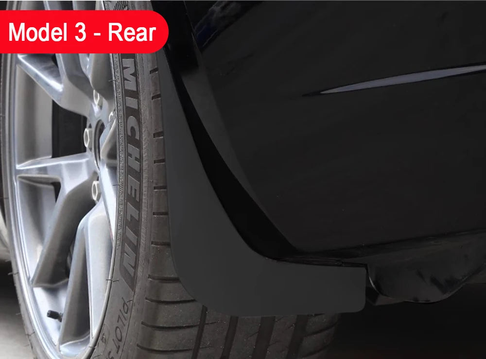 4Pcs/set Mud Flaps Splash Guards For Tesla Model 3 2026-2026 2026 2026+ Front Rear Wheel Mudguard Guard Fender